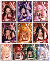 Cartes de jeu de société familiales en PVC avec impression couleur intégrale, motif anime dessiné à la main, pour anniversaire, avec boîte cadeau