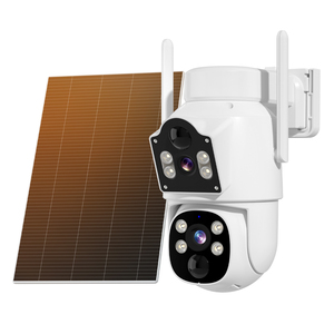 Hiseeu 6MP Lente Dupla Câmera de Segurança Doméstica Ao Ar Livre Rede Térmica IP WiFi Sem Fio CCTV Night Vision Reconhecimento Facial CMOS Solar - Product Image 1