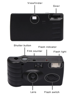 Appareil photo portable à focale fixe 35 mm à usage unique, avec flash intégré, en plastique, pour mariage et événements, vente en gros d'usine, OEM, ODM, personnalisé - Product Image 2