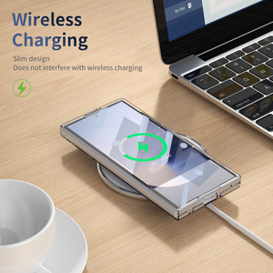 Coque arrière transparente avec film avant, support métallique, anneau de protection d'objectif, étui rigide magnétique en PC, fin et antichoc pour <span class=keywords><strong>Samsung</strong></span> Z Fold 8 Z Flip 8 - Product Image 5