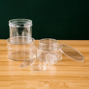 2025 New Superior Acrylic trong suốt vòng lưu trữ hộp hiển thị với nắp rõ ràng acrylic nhựa tròn sô cô la Snack kẹo trường hợp - Product Image 2