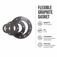 Joint en graphite flexible résistant aux hautes températures avec insert, joint d'étanchéité industriel pour bride, prix usine