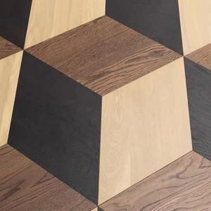 <span class=keywords><strong>Pavimento</strong></span> in Legno Composito Multistrato <span class=keywords><strong>a</strong></span> Motivo Esagonale <span class=keywords><strong>a</strong></span> Diamante in Quercia Multicolore, Parquet Chic in Legno Massello - Product Image 2