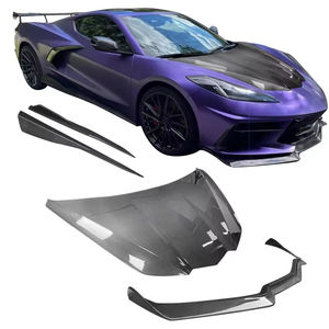 Pour Chevrolet Corvette C8 Bodykit pièces de voiture séparateur avant jupe latérale capot capot couvercle arrière lèvre diffuseur arrière lèvre diffuseur corps - Product Image 1