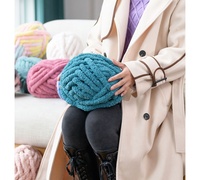 Fil chenille fantaisie 100 % polyester, doux et moelleux, 2 cm, pour couverture faite main, fil chenille épais, approvisionnement direct usine