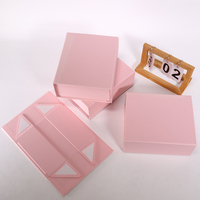 Conception personnalisée pliante papier carton cosmétique noël cadeau boîtes emballage en gros
