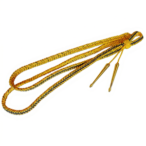 เชือกสีทองพร้อมพู่ห้อยและด้ายทองสำหรับเครื่องแบบทหารและชุดพิธีการ - Product Image 1