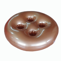 Porte-gobelet flottant gonflable personnalisé pour piscine Porte-boisson en PVC Plateau à boissons Flotteur de piscine