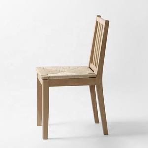 Chaise <span class=keywords><strong>de</strong></span> salle à manger Windsor en bois <span class=keywords><strong>de</strong></span> hêtre massif nordique avec <span class=keywords><strong>cordon</strong></span> en papier - Product Image 2
