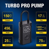 Factory Portable Tire Pump LED Light SOS Mode Tire Pump Multi Protection Inflator Tire Pump for Car Motorcycle Bike Sports Ball