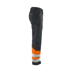 BLAKLADER - 156418119653D128 <b>Hi</b>-<b>Vis</b> trousers Mid grey/<b>Orange</b> - EAN 7330509746783 <b>HI</b>-<b>VIS</b> WORKWEAR - Product Image 4
