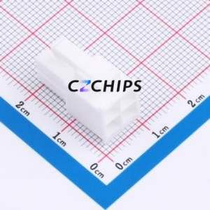 WAFER-WBM4.2-04PJK-GY Housing (Wire-to-Board / Wire-to-Wire) P=4.25mm Connector 2x2P 4.25mm Mini-Fit (MX 4.2) 4.25mm - Product Image 1