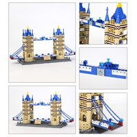 Wange 5215 Bloques de Construcción del Puente de la Torre, Modelo de Bloques de Construcción Educativos para Niños y Niñas, Juego de Juguetes de Plástico, Regalo
