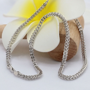 Paston Hiphop Ketting Ketting 925 Zilver Trendy Ketting Dagelijkse Kleding Cadeau Voor Mannen En Vrouwen Zonder Stenen Ketting - Product Image 3