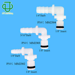 Acoplamiento Rápido de Plástico POM Serie M de JUMEDTEC, Conector en Codo Macho de 3.2-6.4mm para Tuberías Industriales, Médicas y Alimentarias - Product Image 5