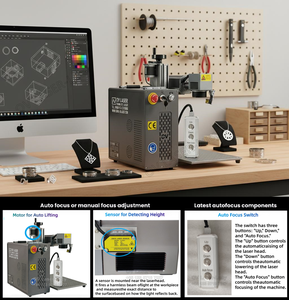 Machine laser 100W pour gravure sur métal, modèle MOPA 100W avec autofocus et accessoires - Product Image 3