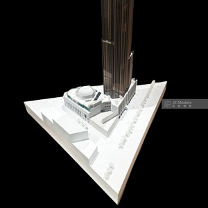 Maquette de gratte-ciel de bureau moderne personnalisée en plastique, matériaux de haute qualité, impression 3D, découpe laser, personnalisation complète sur mesure - Product Image 2