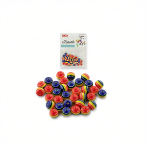 Perline a strisce ILAN Abalorio da 8 mm per la creazione di gioielli - Product Image 2