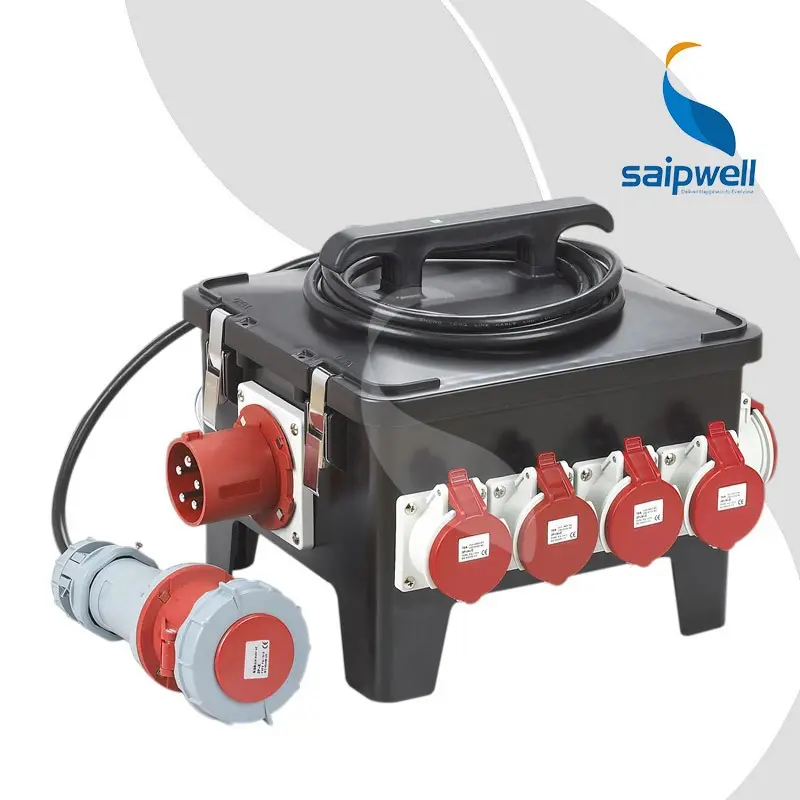 Factory Outlet Saipwell Super Safe Portable Power Systems Temporary Power Distribution Boxes With Industrial Socket