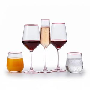 Bicchieri da Vino Creativi, Calici Rosa Unici dal Design Classico, Capacità 500ml, Bicchieri Personalizzabili con Logo per Feste - Product Image 2