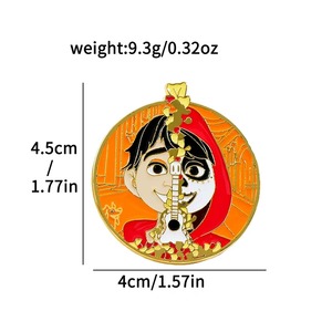 Wholesale New Designs Unisex Metal Brooch <b>Pins</b> Skeleton Jack Black Witch Character Enamelling DIY Clothing Decorations - Product Image 3