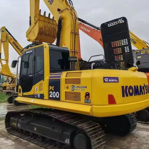 Komatsu excavadora PC200 20 toneladas excavadoras usadas máquina de construcción de alta resistencia Japón original CE certificado con cubo para la venta - Product Image 1