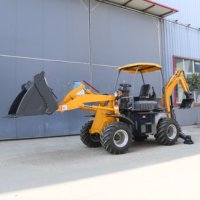 Livraison Gratuite Mini Chargeuse-pelleteuse EPA Diesel pour la Construction avec Godet 4-en-1, Modèle Économique