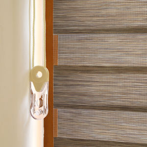 Persianas coreanas tipo cebra CHANGANE con apariencia de madera, tela de sombreado cebra Power Combi a medida, personalizadas, inteligentes, de lujo, para interiores, con control eléctrico. - Product Image 4