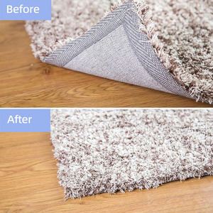 Pegatina para alfombras lavable y reutilizable, pinzas para alfombras blancas de 10*10cm para suelo laminado, pinzas para alfombras antideslizantes blancas - Product Image 3