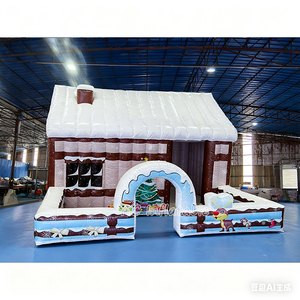 <span class=keywords><strong>Inflatable</strong></span> giáng sinh Nhà Bên lều không khí thổi Santa Claus trang trí ngoài trời kỳ nghỉ <span class=keywords><strong>Inflatable</strong></span> nhà cho Giáng sinh sự kiện - Product Image 4