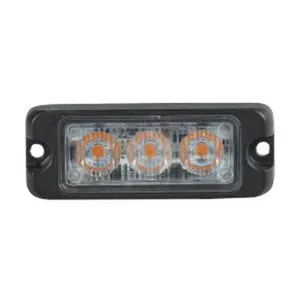 Parrilla estroboscópica de emergencia, luz Led de advertencia de tráfico, de 12v y 24v, azul y rojo, Ip67