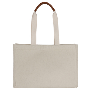 Bolso de hombro de lona de gran capacidad a la moda y vintage con patrón de letras y cierre de cerrojo para viajes de mujer y uso diario - Product Image 4