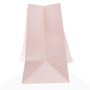 Free Sample Custom logo Luxury <strong>pink</strong> Cardboard Paper <strong>Bag</strong> with Ribbon Handle - Product Image 4
