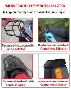 Top case <span class=keywords><strong>moto</strong></span> rétro 45L noir, étanche, épaissi, anti-chute, avec dossier et plaque de fixation inférieure, <span class=keywords><strong>installation</strong></span> facile - Product Image 2