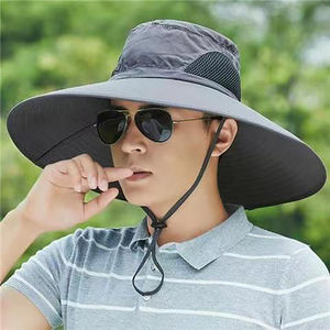 Chapeau de pêcheur unisexe pour la protection solaire en plein air, imperméable, à large bord, séchage rapide, pliable, pour la randonnée, la pêche, le camping - Product Image 3