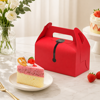 Boîte d'emballage personnalisée pour petits gâteaux triangulaires en mousse, boîte en papier pliable jetable et portable, respectueuse de l'environnement