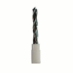 Máquina enrutadora CNC 8*50*100*8 * 3F TCT broca recta 6mm 8MM 16mm Molino de extremo de estaño fresado en espiral puerta bloqueo agujero recorte OEM/ODM - Product Image 1