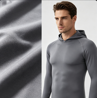 Haut de sport à capuche pour homme, à manches longues, séchage rapide, respirant, idéal pour la course, la gym et le fitness
