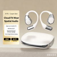 Auriculares de Traducción con IA 2026 |   Audífonos Intraaurales Abiertos X17S con Pantalla Digital, Resistentes al Agua IPX-4, Disponibles para Venta al Por Mayor