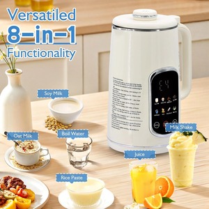 Máquina para Hacer Leche de Soya Automática con Temporizador de 1.2L, Máquina Multifuncional Portátil para Hacer Leche de Frutos Secos 8 en 1, Pantalla Táctil LED - Product Image 2