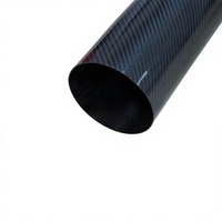 Tube en fibre de carbone 3K haute résistance, tube en carbone usiné sur mesure pour les cadres de robotique et d'automatisation