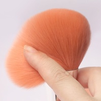 9 pièces de correcteur de maquillage de luxe personnalisé, végétalien, sans cruauté, avec manche en plastique argenté brillant et poils synthétiques roses, pour marque privée, avec finition brillante