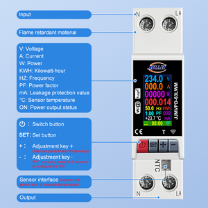 Protector de Voltaje Inteligente WiFi JIUJI 63A Tuya con Medidor de Energía, Protección Contra Fugas de Corriente, Interruptor de Circuito con Control <span class=keywords><strong>Remoto</strong></span> - Product Image 4