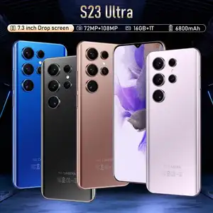 S23 Ultra Maxx 16GB+1TB Android 10-Core 5G Smartphone Tecnologia de reconhecimento facial com tela HD