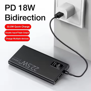 Banco de Energía Portátil de 10000mAh con Pantalla LED USB de 22.5W de Carga Rápida, Buena Calidad y Ventas, Personalizable - Product Image 2