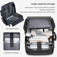 Sac à dos pour homme ShunWei personnalisé 3 en 1, grande capacité, sac de voyage, sac pour ordinateur, sac à dos de voyage d'affaires