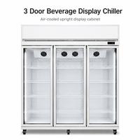 Réfrigérateur commercial à porte vitrée pour boissons, vitrine réfrigérée verticale pour supermarché, bar, restaurant, équipement de boissons
