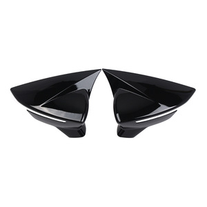 Rearview Mirror Cover For 2013-2020 SEAT Leon <b>ABS</b> Full Set Black Protection - Product Image 1