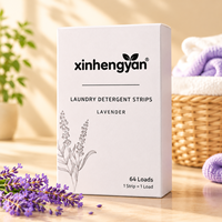 64 Feuilles de Lessive Écologiques Parfum Lavande pour la Maison et les Voyages