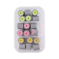 Nouvelles bandes de ponçage pour ongles en éponge, 18 pièces/boîte, 120 grains #   180 #   240 #   Bandes abrasives pour manucure et pédicure grises
